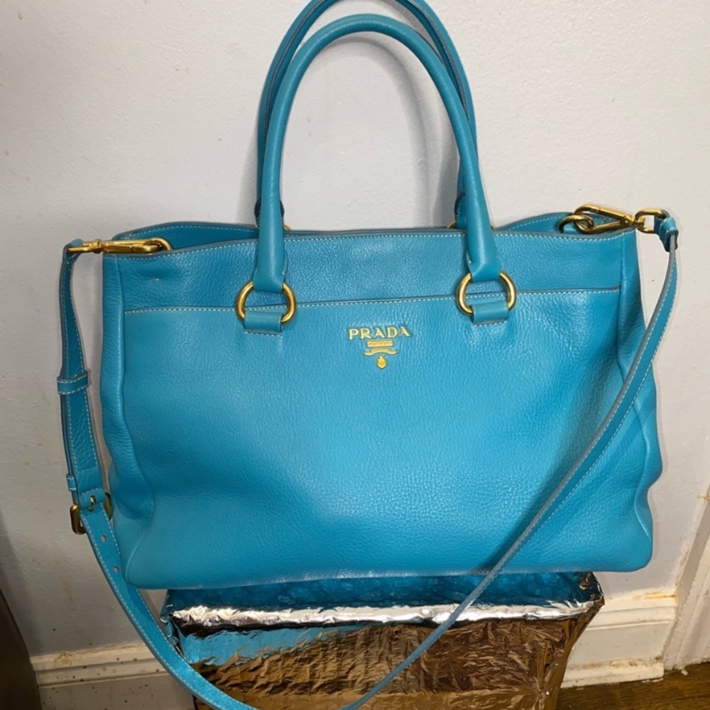 Authentic Prada Vitello Daino Two way Tote